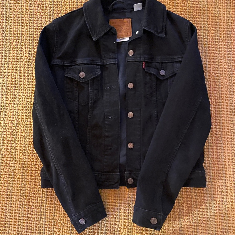 Levi’s premium black denim jacket